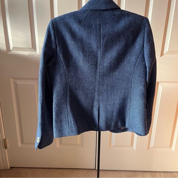 J. Crew Blue Herringbone Blazer - Picture 4 of 4